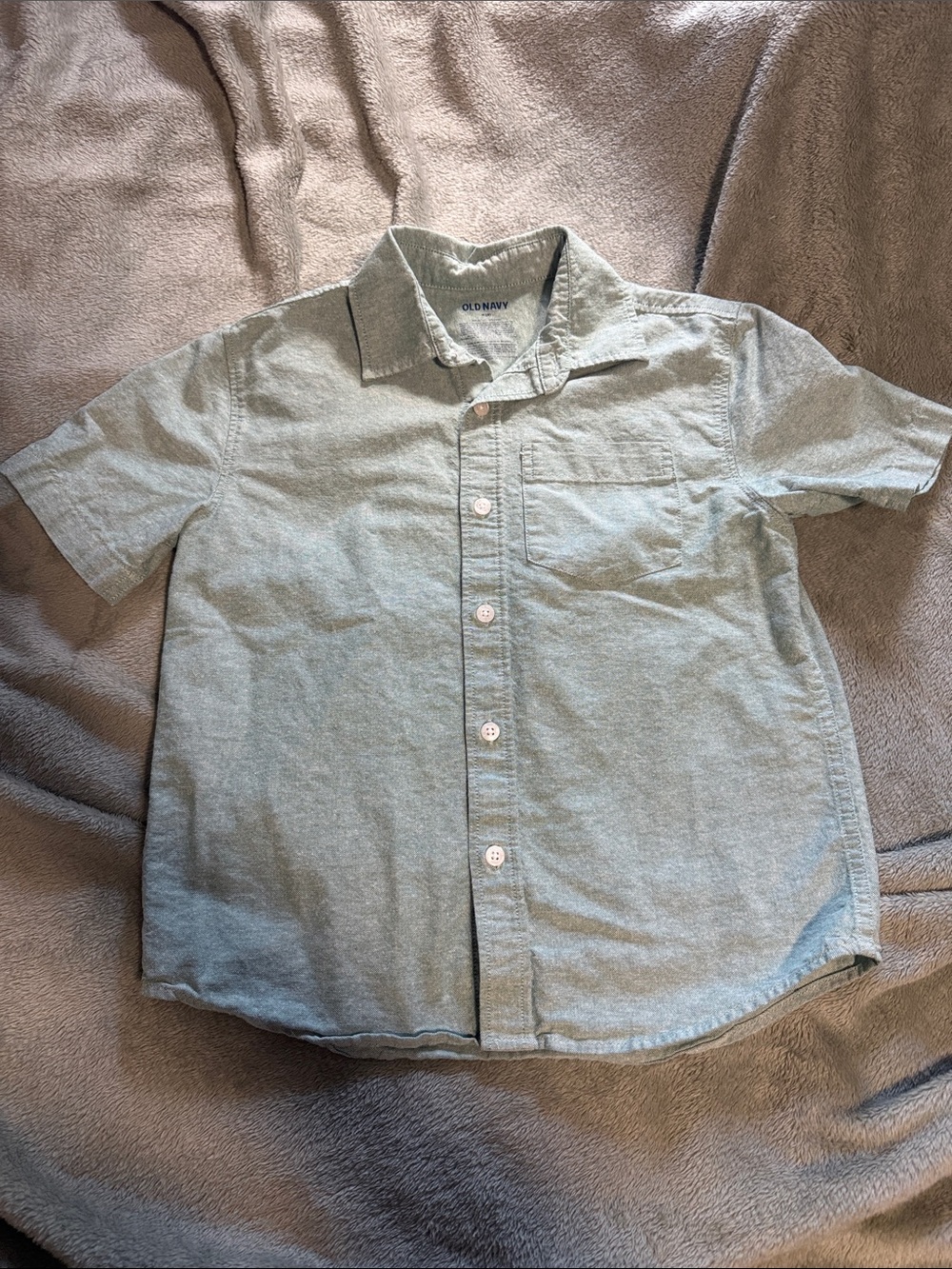 Kids Green button up